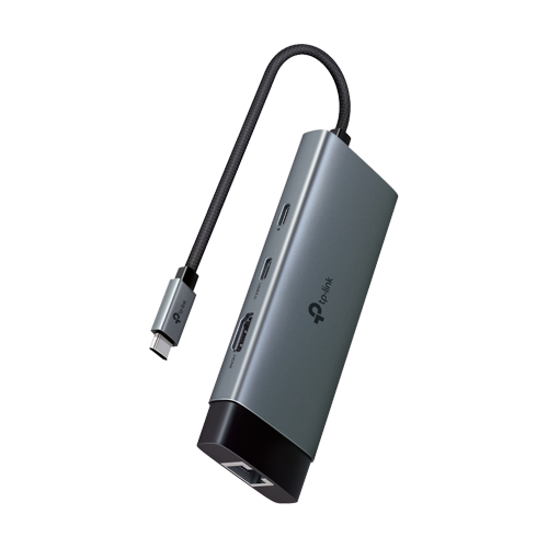 img29879large Hub USB-C 6-in-1, 1 x USB-C PD 100W, 1 x USB-C, 2 x USB-A, 1 x HDMI 4K@60Hz, 1 x RJ45 1G - TP-Link UH6120C - imagine 1