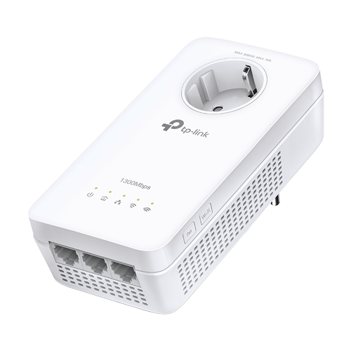 img30005large Powerline AV1300, Passthrough, Wi-Fi 5, AC1200 Dual-Band, 3 x RJ45 Gigabit - TP-Link TL-WPA8631P - imagine 1