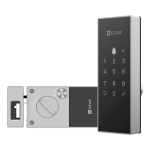 Yala inteligenta, Wi-Fi, sonerie incorporata, verificare status inchidere, alarma anti-furt, gri - EZVIZ CS-DL03(WP)-Grey