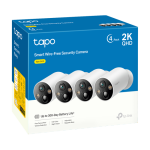Kit 4 x Camera IP Smart Wi-Fi, 4MP, Baterie reincarcabila, Audio bidirectional, Alarma - TP-Link Tapo TapoC425(4-pack) - imagine 3