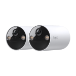 Kit 2 x Camera IP Smart Wi-Fi, 3MP, Baterie reincarcabila, Audio bidirectional, Alarma - TP-Link Tapo TapoC410(2-pack)