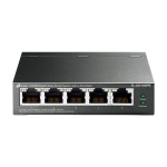 Switch 4 x RJ45 1G PoE, 1 x RJ45 1G, Buget PoE 65W, Easy Smart Managed - TP-Link TL-SG105PE