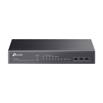 Switch 4 x RJ45 10/100 Mbps PoE, 4 x RJ45 10/100 Mbps, Buget PoE 41W, Unmanaged - TP-Link TL-SF1008LP