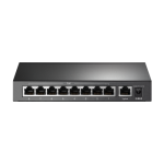 Switch 8 x RJ45 10/100 Mbps PoE, 1 x RJ45 10/100 Mbps, Buget PoE 65W, Unmanaged - TP-Link TL-SF1009P - imagine 2