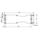 Placa montaj pentru DC200/DC300/DC500/DC700 - ASSA ABLOY DCA120-40 - imagine 2