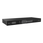 Switch 16 porturi PoE, 2 x Combo Uplink RJ45/SFP gigabit, Unmanaged - UNV NSW2020-16T2GC-POE-IN - imagine 2