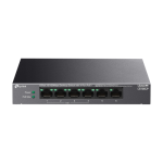 Switch LiteWave, 4 x RJ45 10/100 Mbps PoE, 2 x RJ45 10/100 Mbps, Buget PoE 41W, Unmanaged - TP-Link LS106LP