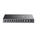 Switch 8 x RJ45 10/100 Mbps PoE, 2 x RJ45 1G, 1 x SFP 1G, Buget PoE 65W, Unanaged - TP-Link Omada DS111P - imagine 2