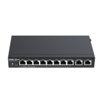Router 8 x RJ45 1G PoE, 2 x RJ45 1G, Buget PoE 110W, Multi-WAN, Cloud Management - Ruijie RG-EG310GH-P-E