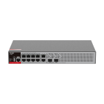 Switch L2+, 8 x RJ45 1G PoE, 2 x SFP 2.5G, 2 x RJ45 1G, Cloud Management - Ruijie RG-S2915-10GT2MS-P-L