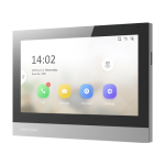 Monitor videointerfon TCP/IP, TFT 7 inch touch screen, WiFi, PoE, Alarma IN - HIKVISION DS-KH8380-WTE1 - imagine 2