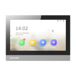 Monitor videointerfon TCP/IP, TFT 7 inch touch screen, WiFi, PoE, Alarma IN - HIKVISION DS-KH8380-WTE1 - imagine 3