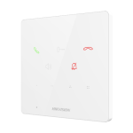 Post interior interfon TCP/IP, 9 butoane, PoE, Alarma IN, ALB - HIKVISION DS-KH6000-E1-White - imagine 2