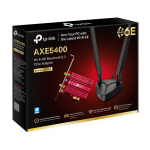 Adaptor PCI-E Bluetooth 5.3, Wi-Fi 6E, AXE5400 Tri-Band, 2 x Antene High-Gain - TP-Link ArcherTXE75E - imagine 2