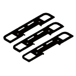 Set adaos-uri inchizator yala, negru - ELECTRA SET.235N.INC