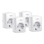 Pachet 4 prize smart, Wi-Fi, 10A, control vocal - TP-Link Tapo TapoP100(4-pack)