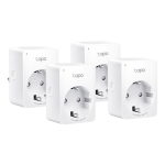 Pachet 4 prize smart, 16A, Wi-Fi, control vocal, monitorizare consum - TP-Link Tapo TapoP110(4-pack)