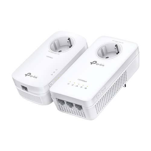 img34211large Kit Powerline AV1300, Passthrough, Wi-Fi 5, AC1200 Dual-Band, 3+1 x RJ45 Gigabit - TP-Link TL-WPA8631PKIT - imagine 1
