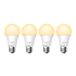Set 4 becuri smart Wi-Fi, lumina calda 2700K ajustabila, 806 lm, E27 - TP-Link Tapo TapoL510E(4-pack)