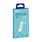 Adaptor USB Type-C la RJ45 Gigabit, 3 x USB 3.0 - TP-Link UE330C - imagine 2