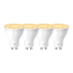 Set 4 becuri smart Wi-Fi, lumina calda 2700K ajustabila, 350 lm, GU10 - TP-Link Tapo TapoL610(4-pack)