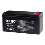 Acumulator AGM 12V, 3.2 Ah, F1 - KIJO JS12-3.2