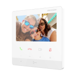 Monitor videointerfon TCP/IP, TFT LCD 4.3 inch 9 butoane, PoE, Alb - HIKVISION DS-KH6100-E1-White - imagine 3