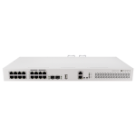 Switch 8 x RJ45 Gigabit PoE af/at, 10 x RJ45 Gigabit, 2 x SFP+ 10G, NAND, 1U - MikroTik CRS418-8P-8G-2S+RM