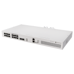 Switch 8 x RJ45 Gigabit PoE af/at, 10 x RJ45 Gigabit, 2 x SFP+ 10G, NAND, 1U - MikroTik CRS418-8P-8G-2S+RM - imagine 2