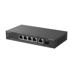 Switch 4 x RJ45 2.5G PoE, 1 x SFP+ 10G, 1 x RJ45 2.5G, Cloud Management - Ruijie Reyee RG-ES206MG-P - imagine 2