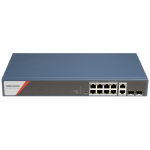 Switch 8 x RJ45 1G PoE 802.3af/at/bt, 2 x RJ45 1G, 2 x SFP 1G, Management - HIKVISION DS-3E1512HP-SI-8P2T2F