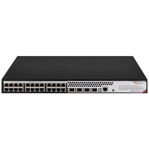 img38748large Switch L2+, 24 x RJ45 1G PoE 802.3af/at, 4 x SFP 1G, Management, 1U - HIKVISION DS-3E2528P-H - imagine 1