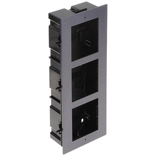 img4470large Rama montaj ingropat, 3 module, pentru Interfon modular - HIKVISION DS-KD-ACF3 - imagine 1