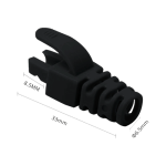 Manson protectie mufa RJ45, negru (100buc) RJ45-CAP-BK