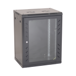 Rack perete 15U 19' 600x450, capacitate incarcare 80 Kg, negru - ASYTECH Networking ASY-15U-6045W