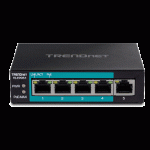 Switch 4 porturi Fast Ethernet Long Range 250m PoE+ 60W, 1 port Fast Ethernet - TRENDnet TE-FP051 - imagine 2