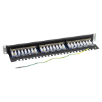 Patch Panel 1U, FTP cat6A, 24 porturi RJ45 - ASYTECH Networking ASY-PP-FTP6A-24 - imagine 3