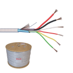 Cablu de alarma 6 fire ecranate + alimentare 2x0.75, cupru integral, 500m 6CUEF+2x0.75-T