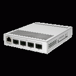 Smart Switch, 1 x Gigabit, 4 x SFP+ 10Gbps - Mikrotik CRS305-1G-4S+IN
