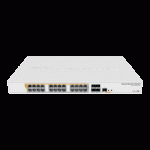 Management Switch 24 x Gigabit PoE+ Out 450W, 4 x SFP+ 10Gbps - Mikrotik CRS328-24P-4S+RM