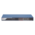 Switch 16 porturi PoE 100Mbps, 2 port uplink Gigabit, SMART Management - HIKVISION DS-3E1318P-EI - imagine 2