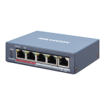 Switch 4 porturi PoE, 1 port uplink RJ45, SMART Management - HIKVISION DS-3E1105P-EI - imagine 2