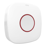 Buton de urgenta Wireless AX PRO 868Mhz, un canal, montaj aplicat - HIKVISION DS-PDEB1-EG2-WE - imagine 2