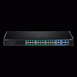 Switch 28 porturi Gigabit Web Smart, 24 x PoE+, 4 x Gigabit/SFP - TRENDnet TPE-2840WS - imagine 2