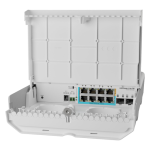 Smart Switch outdoor, 8 x Gigabit (7 PoE in), 2 x SFP+ 10Gbps - Mikrotik CSS610-1Gi-7R-2S+OUT