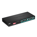 Switch 8 porturi Gigabit Long Range 200m PoE+ - TRENDnet TPE-LG80