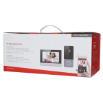 KIT videointerfon TCP/IP pentru 1 familie, monitor TFT LCD 7 inch - HIKVISION DS-KIS603-P - imagine 2