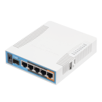 hAP ac, 5 x Gigabit, 802.11b/g/n 2.4Ghz, 802.11ac 5GHz, SFP, USB - MikroTik RB962UiGS-5HacT2HnT