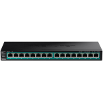 Switch 16 porturi Gigabit PoE/PoE+ 120W - TRENDnet TPE-TG161H - imagine 2