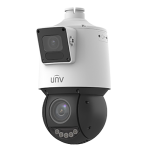 Camera Dual-lens IP, PTZ, 4MP, 25X, IR100m&WL30m, AutoTracking, Audio, Alarm, PoE, IP66 - UNV IPC94144SFW-X25-F40C - imagine 3